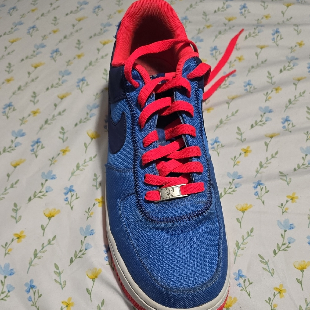 Nike Blue and Red Athletic Shoes